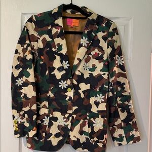 Vilagallo Multicolor Camouflage Blazer